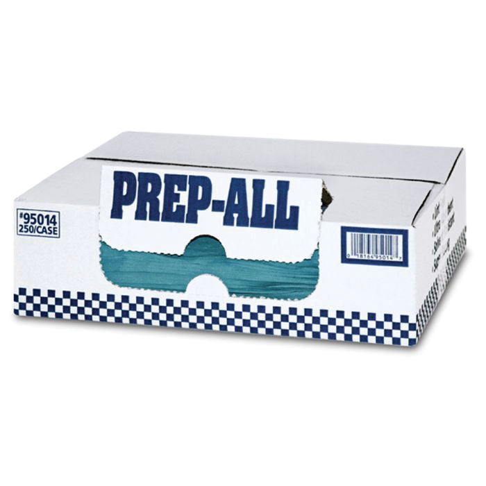 MDI 95014 Prep-All Flat Supreme Towel 250-count 12×14 in Blue Creped Spunlace, Solvent-Resistant