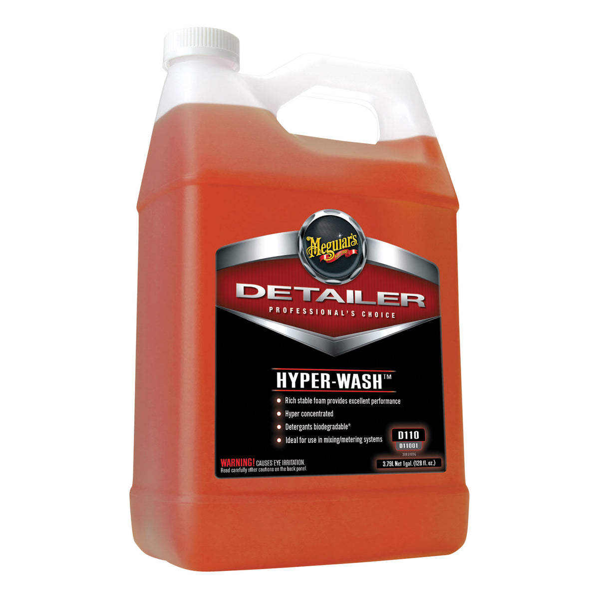 Meguiar's D11001 Hyper-Wash - 1 gal Bright Orange Liquid (400:1 dilution)