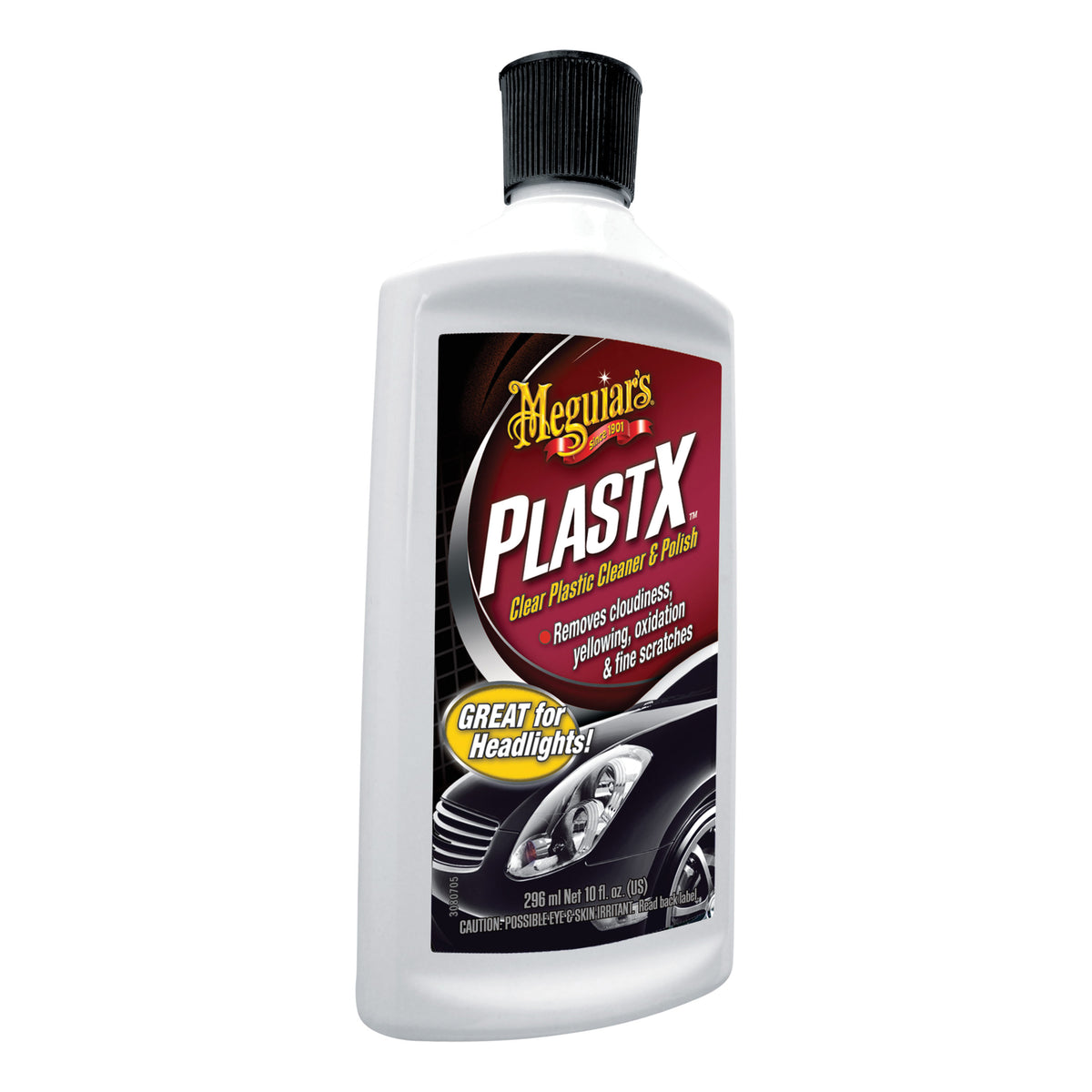 Meguiar's G12310 PlastX Cleaner & Polish 10 oz Light Blue Liquid