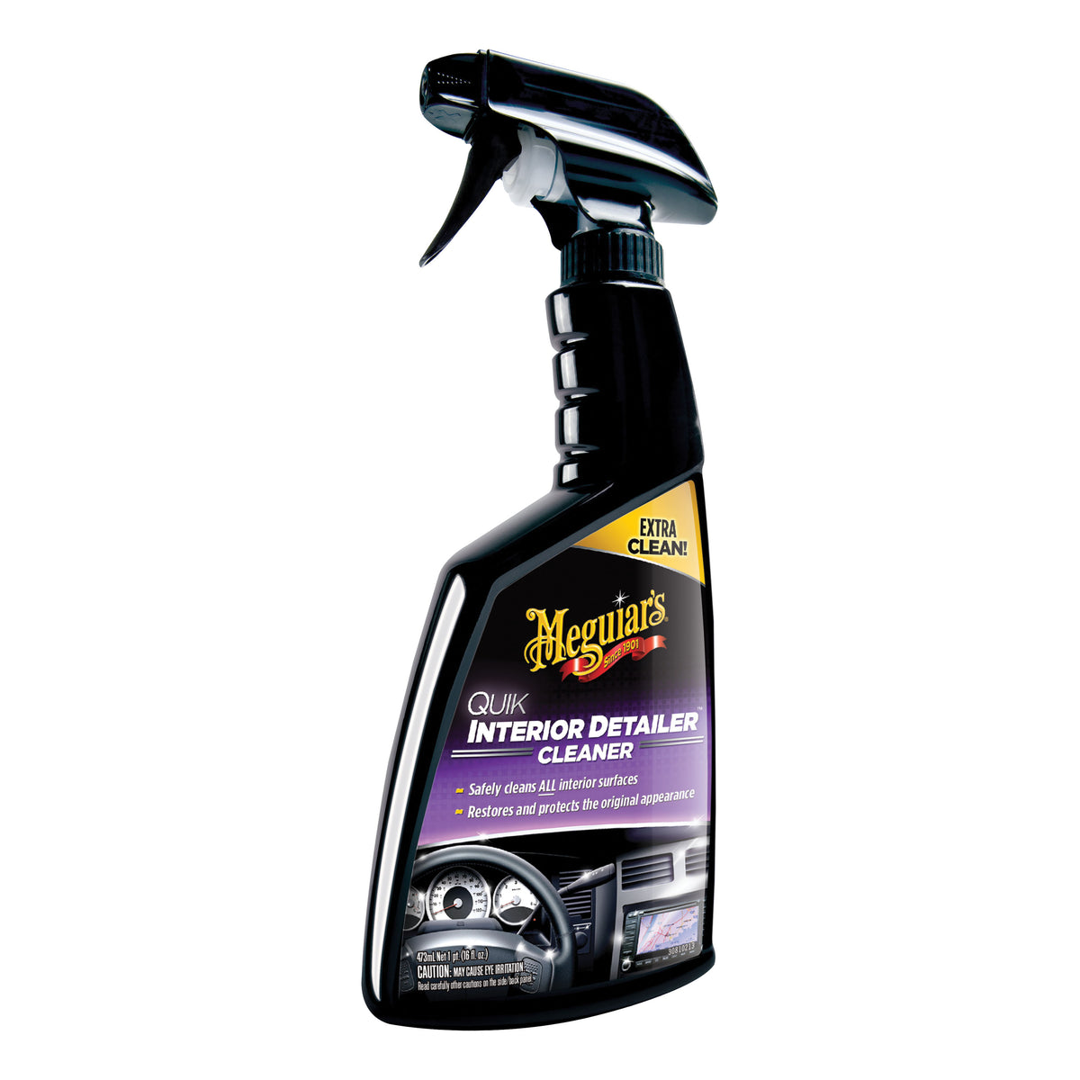 Meguiar's G13616 Quik Interior Cleaner 16 oz Clear Spray Bottle