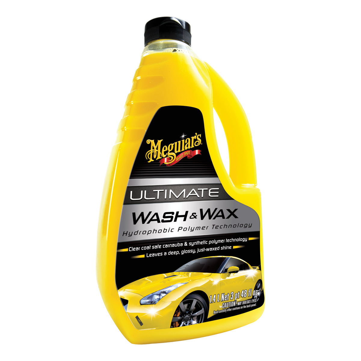 Meguiar's G17748 Ultimate Wash and Wax 48 oz Bright Yellow Bottle