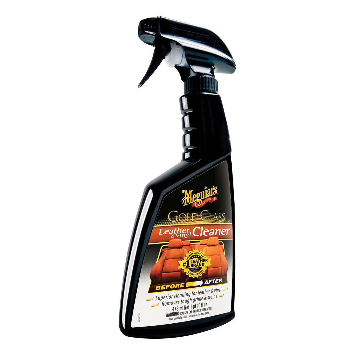 Meguiar's G18516 Leather Cleaner Spray 16 oz Clear Bottle for Leather and Vinyl