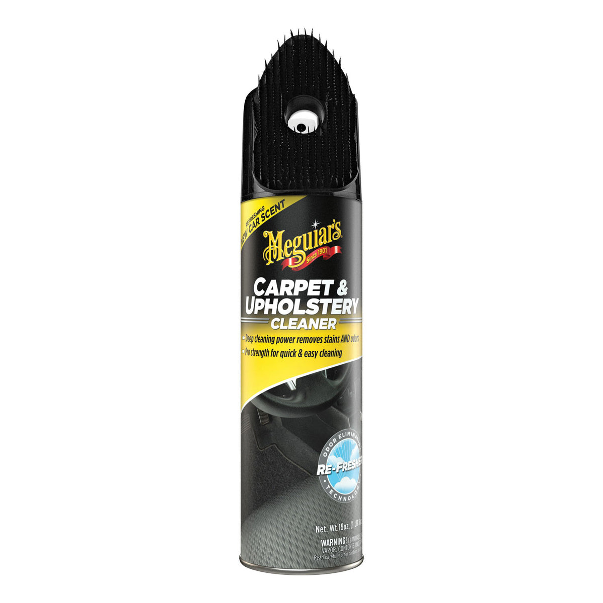 Meguiar's G191419 Carpet and Upholstery Cleaner 19 oz Clear Liquid Bottle