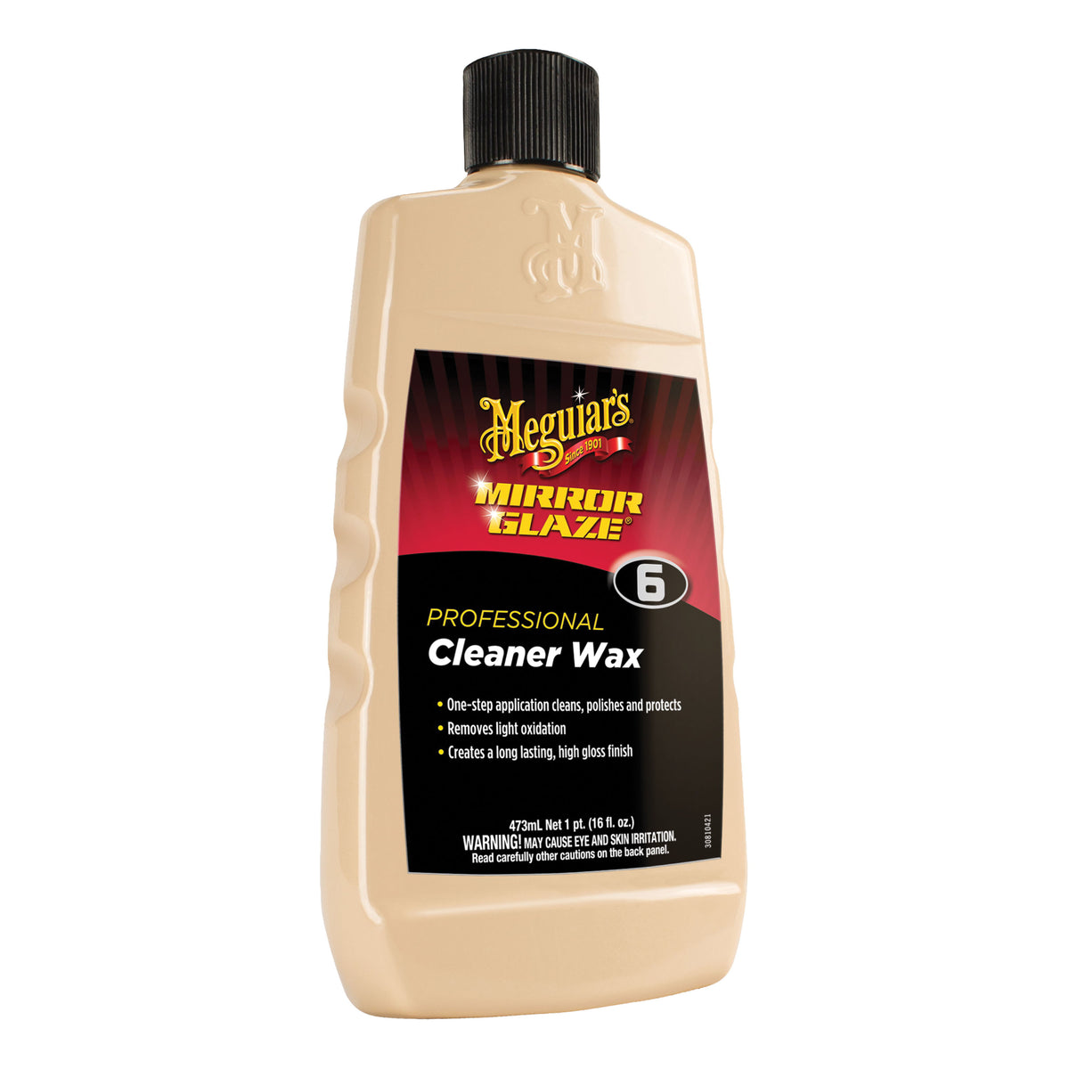 Meguiar's M0616 Mirror Glaze Cleaner Wax 16 oz Creamy Ivory