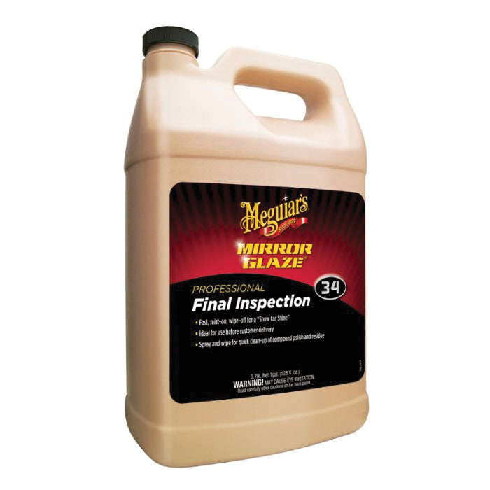 Meguiar's M3401 Mirror Glaze Final Inspection Spray Detailer 1 gal Light Milky Pink