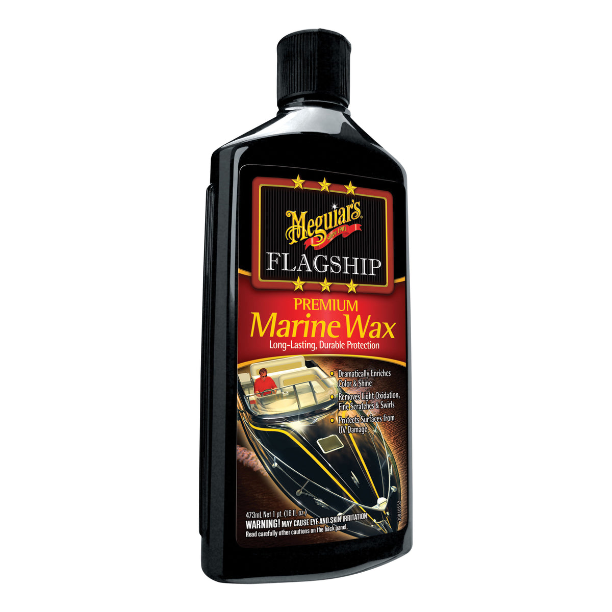 Meguiar's M6316 Flagship Marine Wax, 16 oz Ivory Liquid