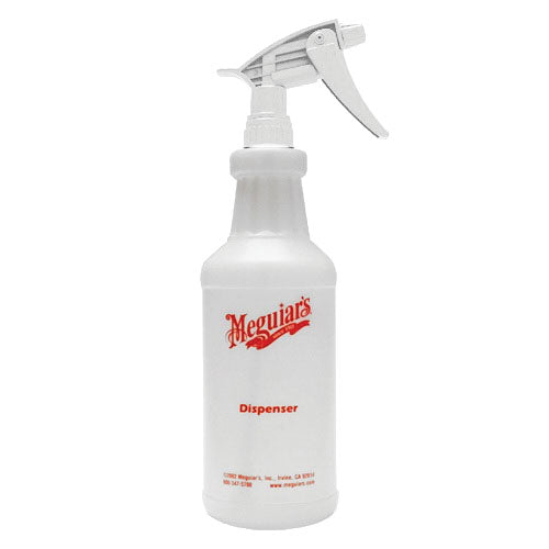 Meguiar's M9911 Multi-Purpose Sprayer Bottle 32 oz Clear with Trigger