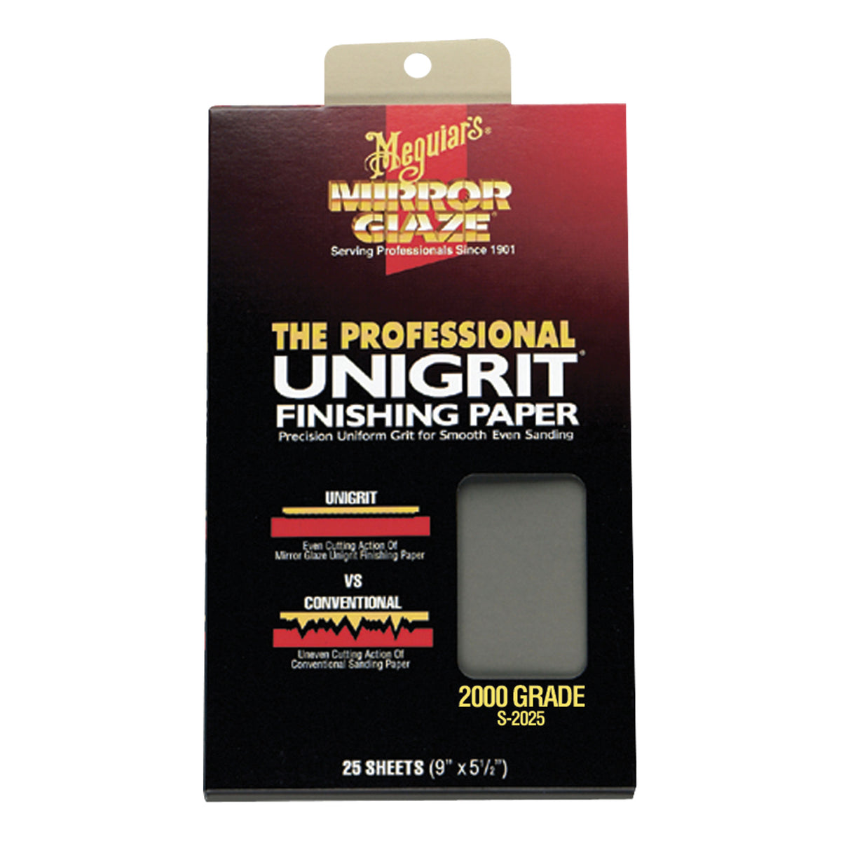 Meguiar's S2025 2000 Grit Finishing Paper 9 in x 5-1/2 in