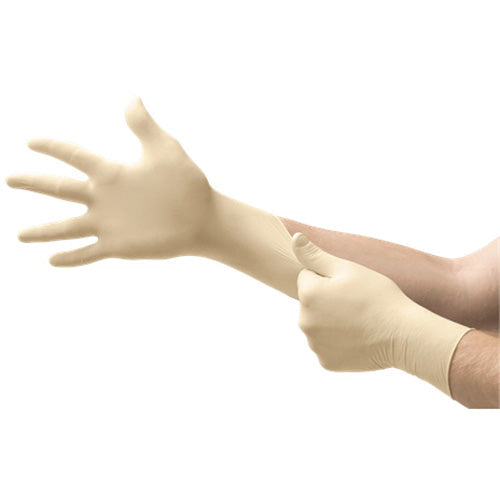Microflex L923 Large Natural Latex Disposable Exam Gloves, Textured, Double-Chlorinated