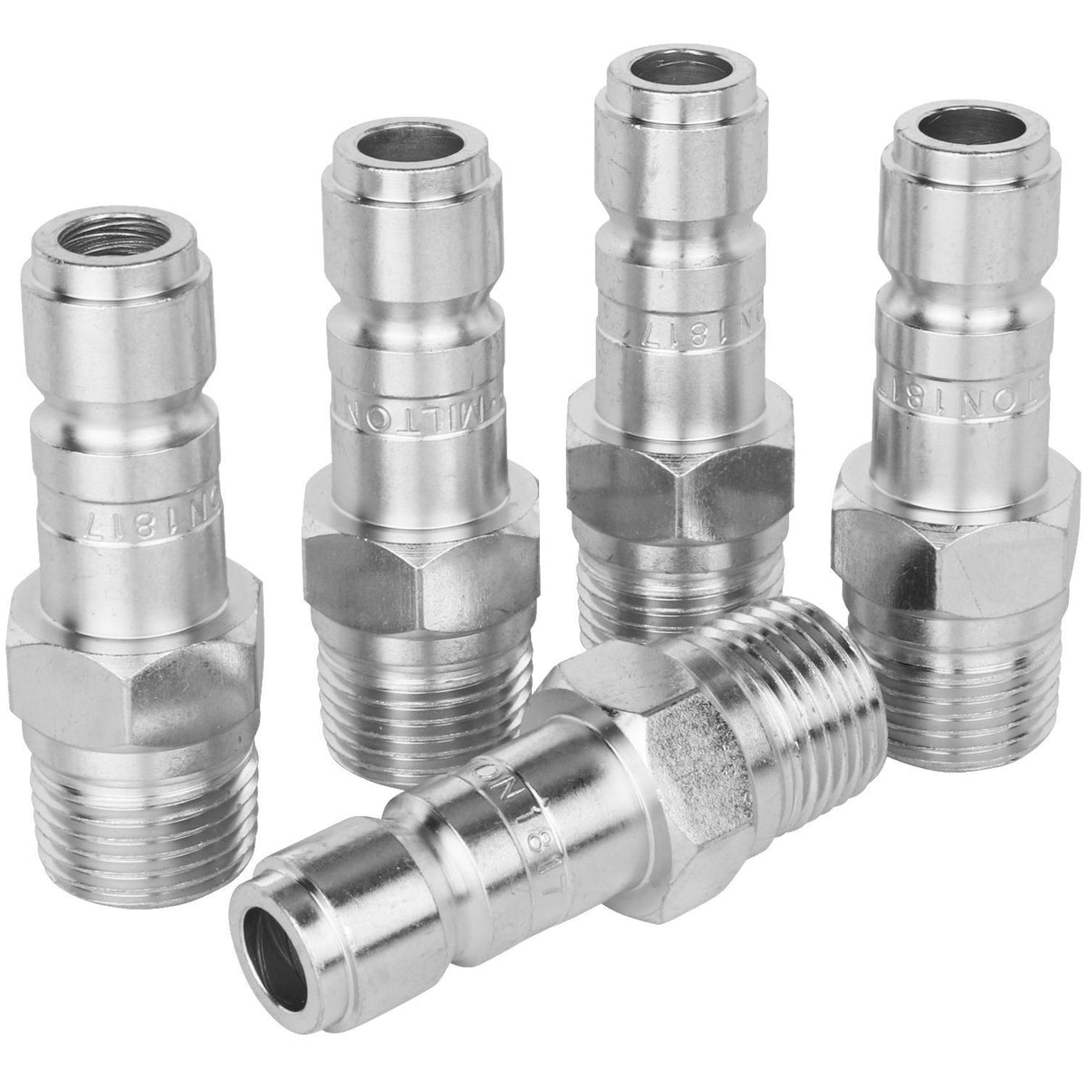 Milton 1817 1/2 in Male G-Style Plug, 99 SCFM, 300 psi Max, Case-Hardened Steel