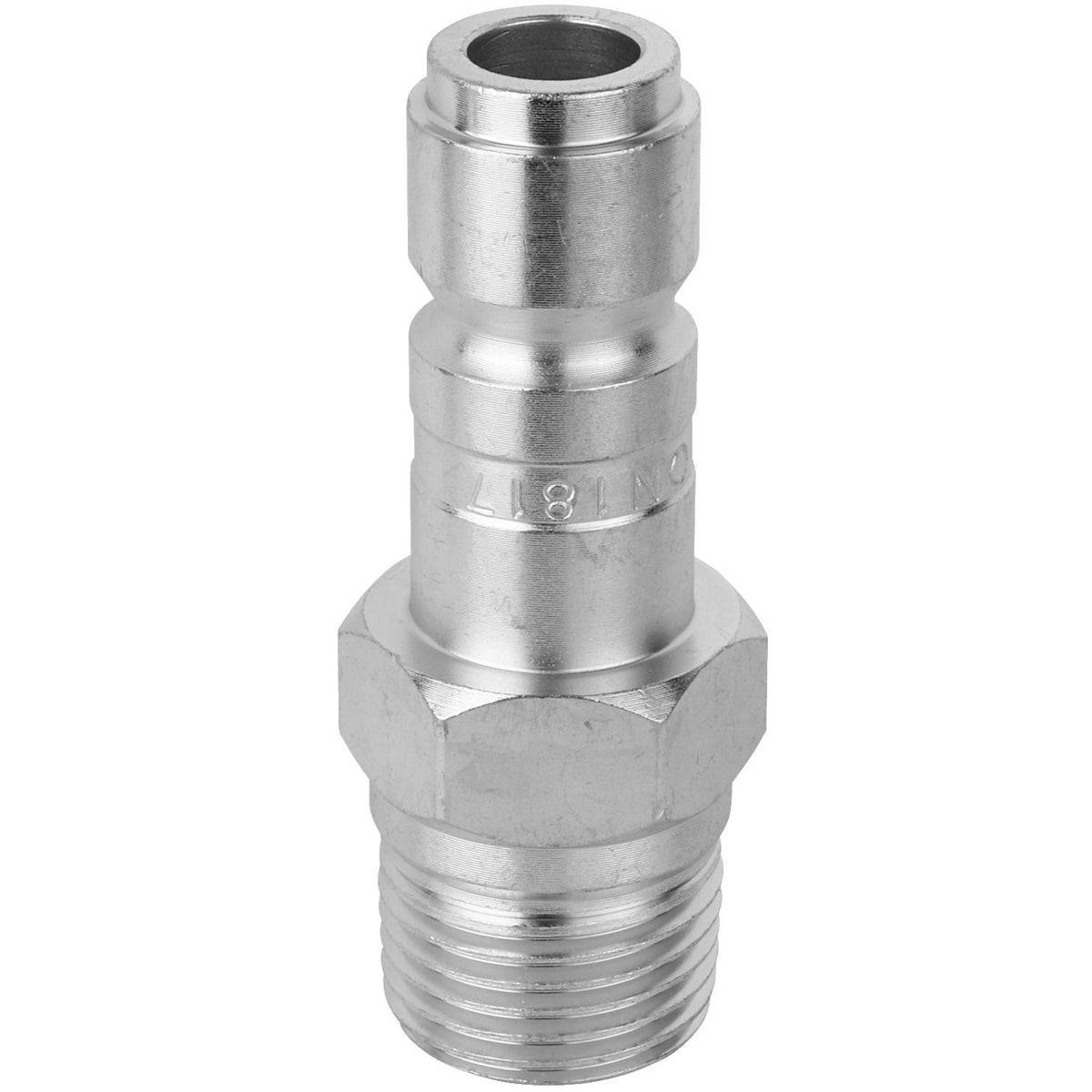 Milton S-1817 1/2 in Male G-Style Plug, 99 SCFM, 300 psi Max, Case-Hardened Steel with