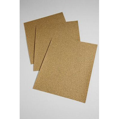 3M 346U Paper Sheet 2115 - 9 in × 11 in, 80 Grit Gold, Dry Backing