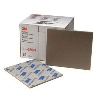 3M 02601 Flexible Sanding Sponge, 4-1/2 in W x 5-1/2 in L, 3/16 in THK, 600 to 1000 Grit, Ultra Fine