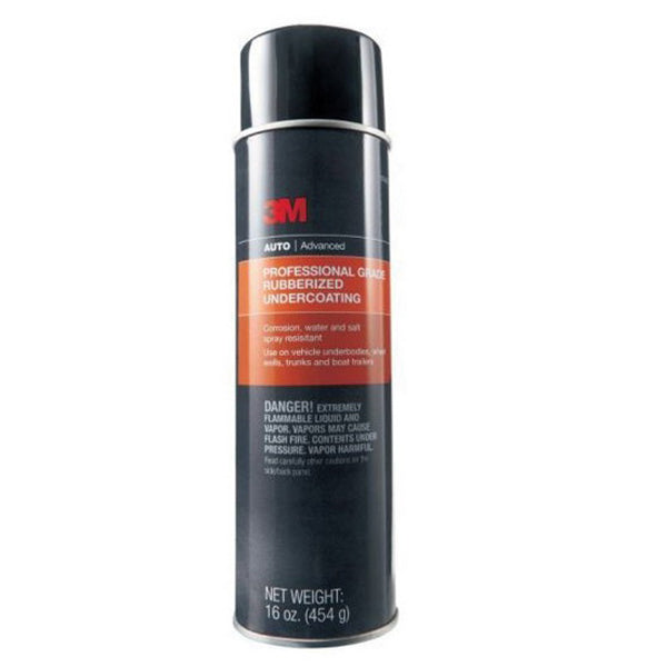 3M Rubberized Undercoating 3584 16 oz Black Aerosol with 30 min Curing