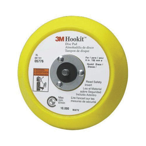 3M 5776 45° Disc Pad 6 in Hook-and-Loop Yellow Aluminum Oxide