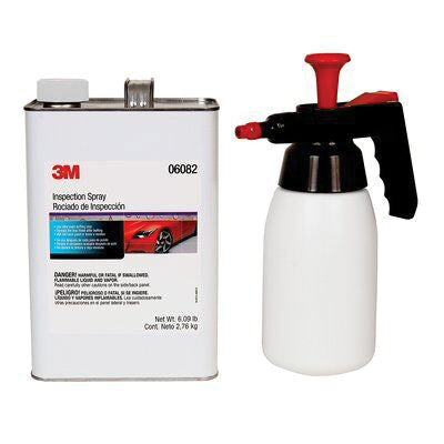 3M Inspection Spray 6082 1 Gallon Clear Liquid for detecting sand scratches