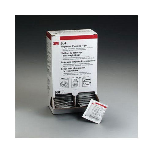 3M 7065 Pre-Moistened Respirator Cleaning Wipe - alcohol-free, individually sealed towelettes for