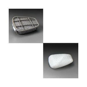 3M 7195 Replacement Cartridge/Filter Packout - includes 1 organic vapor cartridge and 2 P95 filters