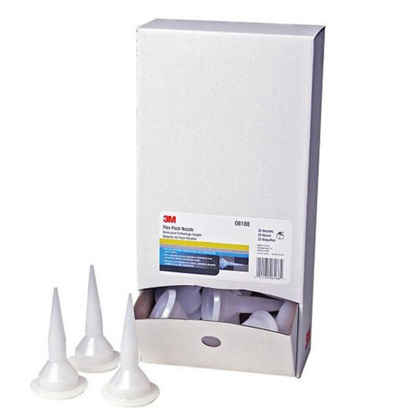 3M 8188 Flex‑Pack Nozzle, Plastic Opaque, for 3M Flex‑Pack Urethane Adhesives