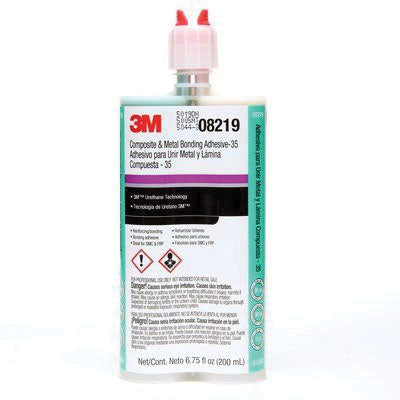 3M 8219 2‑Part Repair Adhesive, 200 mL Duo Syringe Cartridge, Dark Green