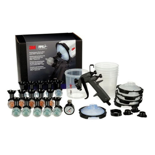 3M 26778 Performance Spray Gun System with PPS 2.0, 1.2 to 2 mm Nozzle Size, 145 psi, 13 scfm