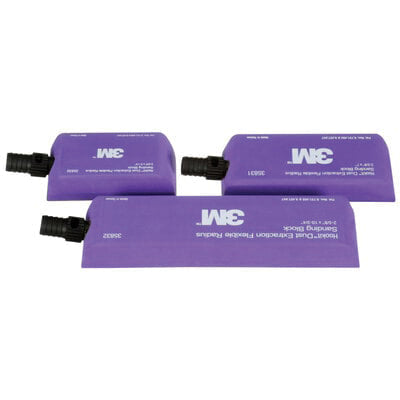 3M Hookit Flexible Sanding Hand Block Kit 35833 Hook and Loop Attachment Four Lengths