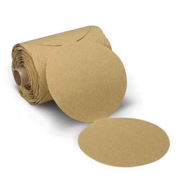 3M Stikit Gold Disc 55562, 6 in, P120 Grit, PSA backing, Gold
