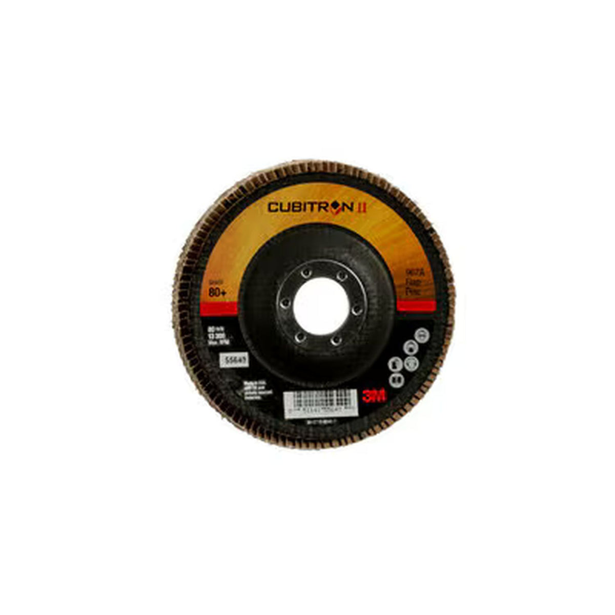 3M Cubitron II Flap Disc 55635 40+ Grit 4-1/2 x 7/8 in Giant 10 Discs per Case