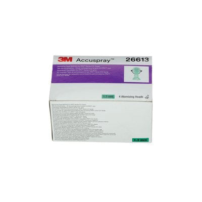 3M Products Accuspray 26613 Atomizing Head Refill Pack, 1.3 mm, Green, Use With: One and Series 2.0