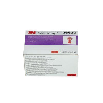 3M Products Accuspray 26620 Atomizing Head Refill Pack, 2 mm, Red, Use With: Series 2.0 Spray Cup Sy