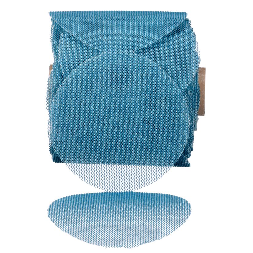 3M Blue Net Disc Roll 36439, 220, 5 in, 100 pcs/RL, 8 RL/CS