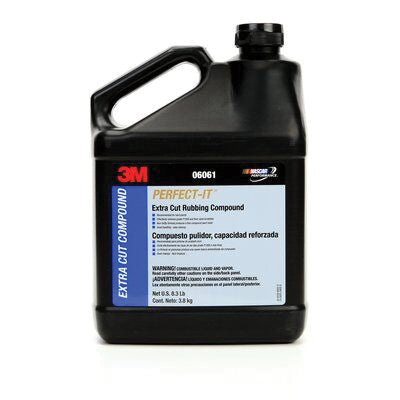 Perfect-It™ 6061 Extra Cut Rubbing Compound - 1 gal White Liquid Bottle, Fast Cut for