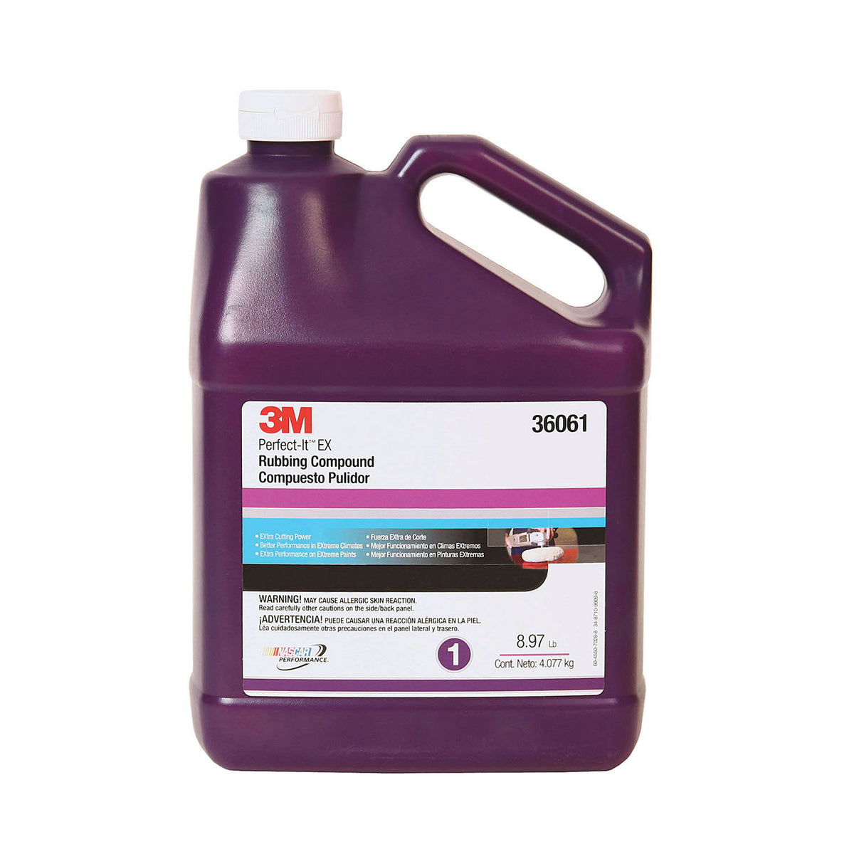 Perfect-It 36061 EX AC Rubbing Compound 1 gal White Liquid - High Performance Scratch Removal