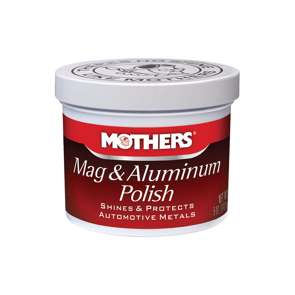 Mothers Mag and Aluminum Polish 05100 5 oz White Jar