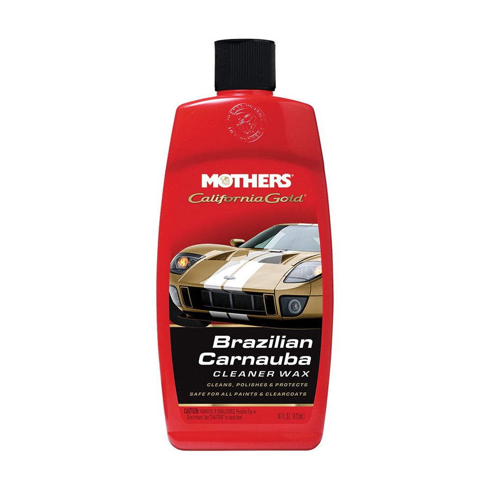 Mothers 05701 California Gold 16 oz White Brazilian Carnauba Cleaner Wax Liquid