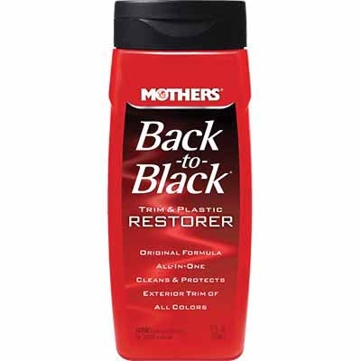 Mothers 06112 Back-to-Black 12 oz White Trim and Plastic Restorer Liquid