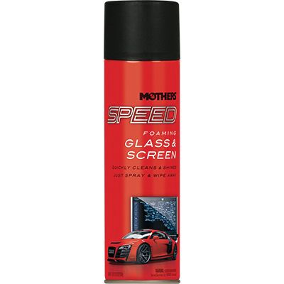 Mothers 16619 19 oz Foaming Glass & Screen Cleaner - Aerosol, tint-safe for glass, mirrors, screens