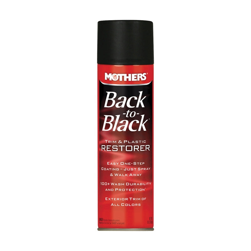 Mothers 06110 Back-to-Black 10 oz White Trim and Plastic Restorer Aerosol Can