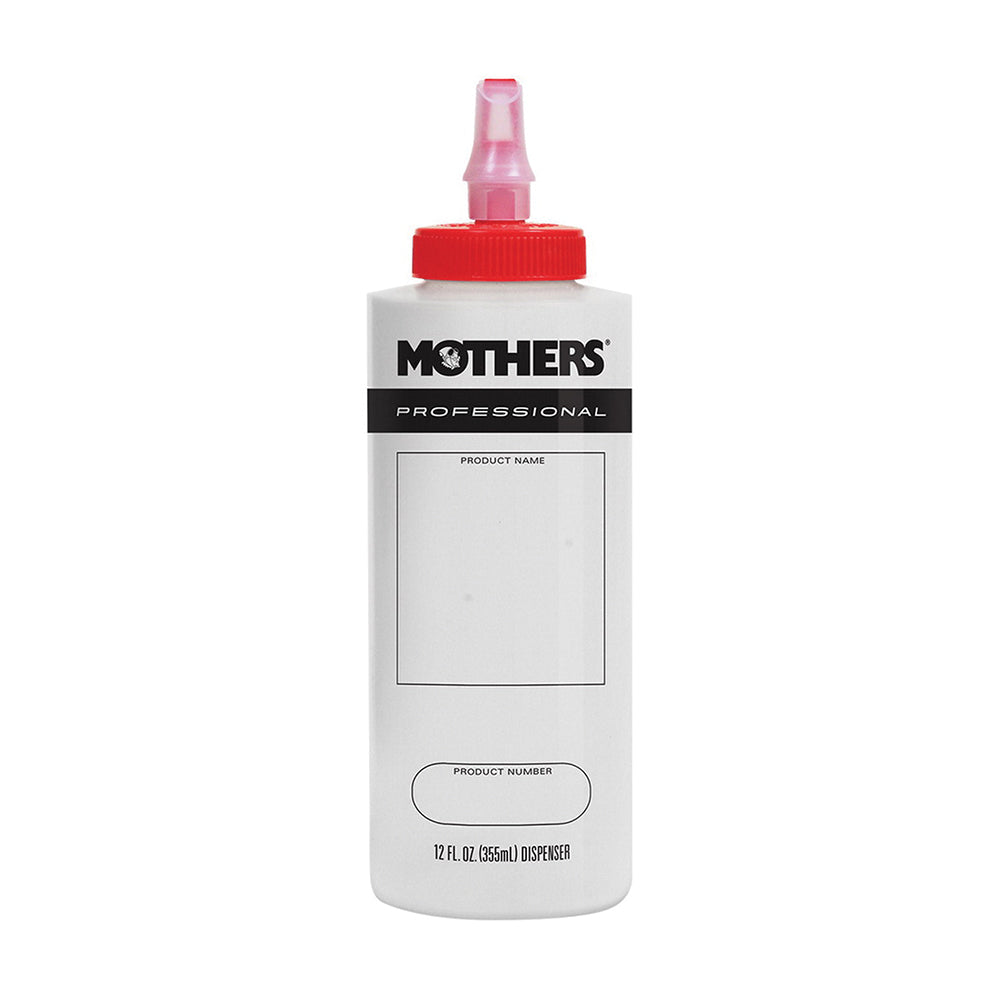 Mothers 80000 Professional Refillable Dispenser Bottle, 12 oz for Polishes and Compounds