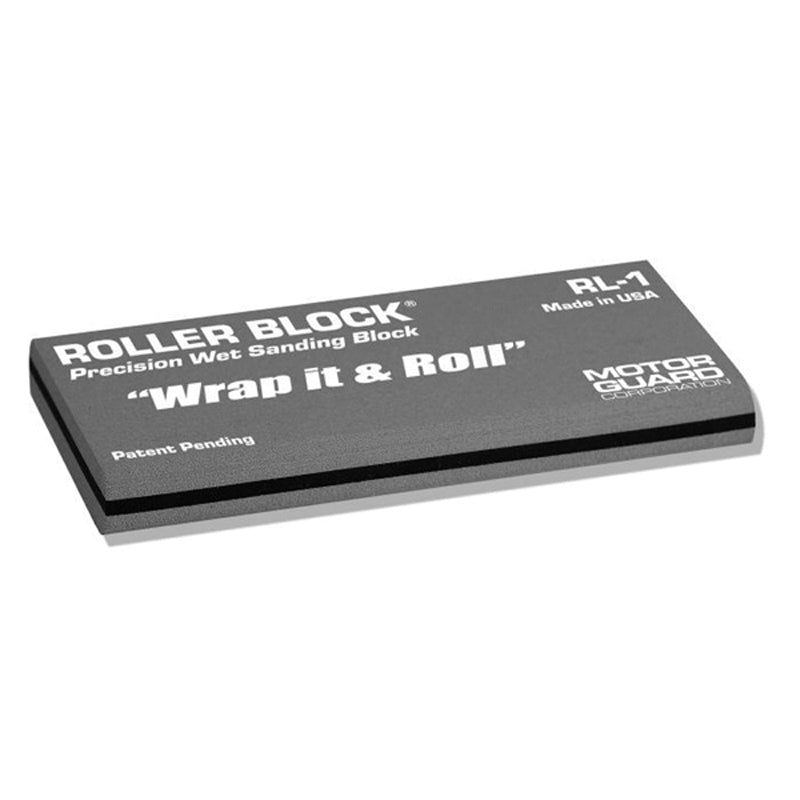 Motor Guard RL-1 Roller-Block Sanding Block, 2-5/8 in Width, 5-3/8 in Length, PSA Attachment