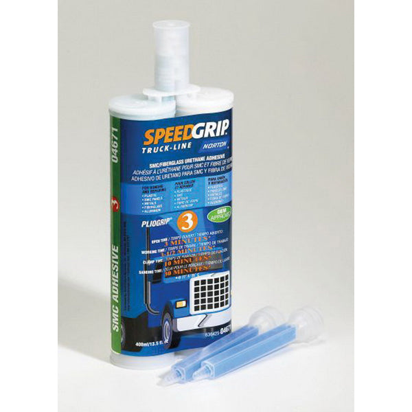 Norton Speed Grip 04671 2-Part Urethane Adhesive 400 mL Brown Cartridge