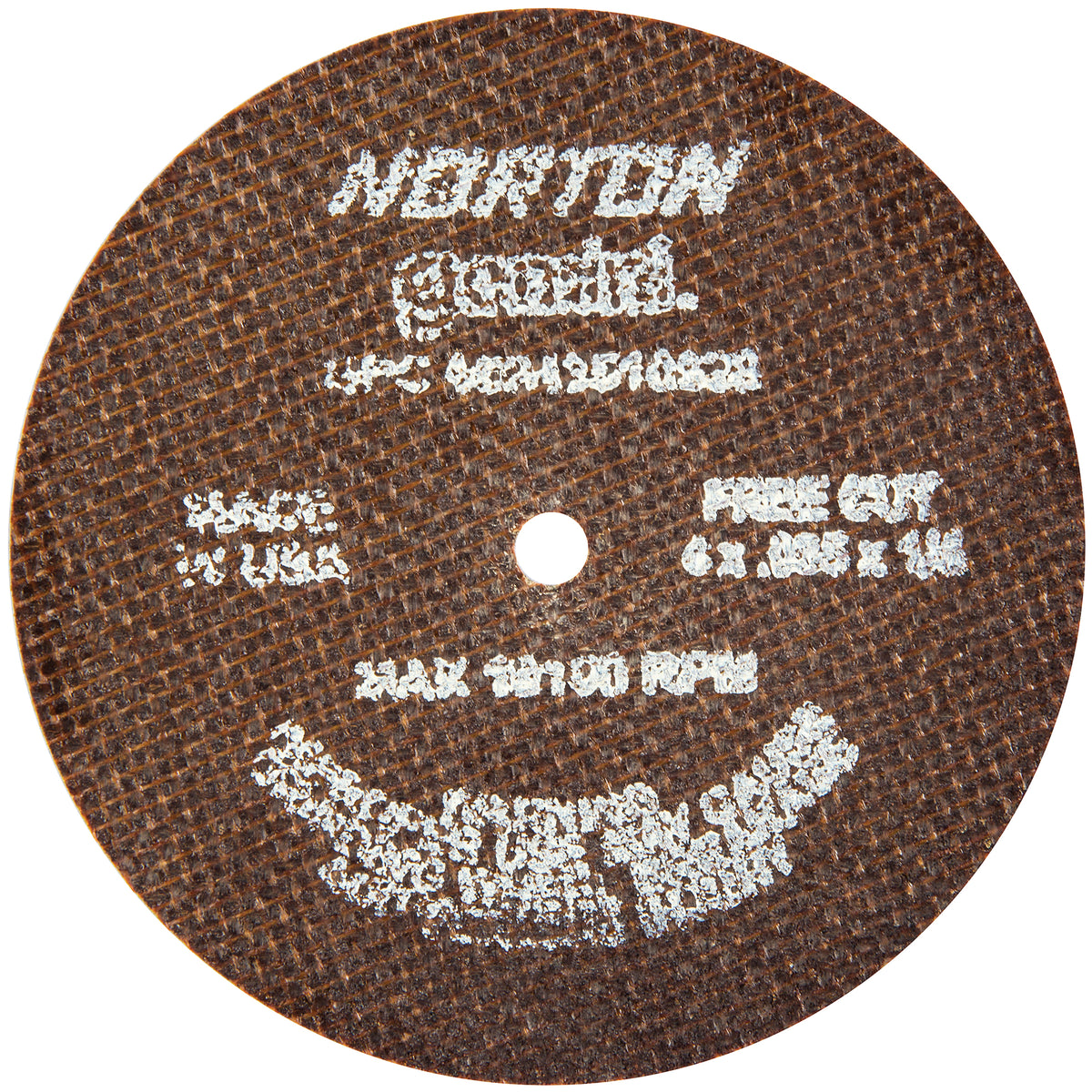 Norton Gemini Cut-Off Wheel 10630 4 in 0.035 in Thick Reinforced Aluminum Oxide