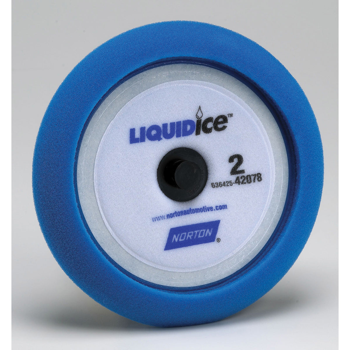 Norton 42078 LIQUID ice Cutting Pad 8 in Hook-and-Loop Foam