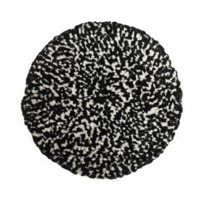 Presta Compound Wool Pad 890146, 9 in Dia, 1-1/2 in Thick, Black and White, Hook-and-Loop
