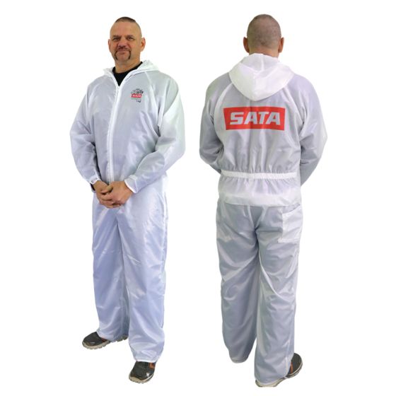 SATA Dan-Am Paint Suit 530052W Small White Elastic Waist