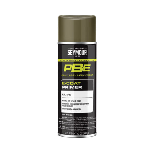 Seymour 16-1698 Olive E-Coat Primer 16 oz Aerosol Can - Rust Protection, Body Shop Use