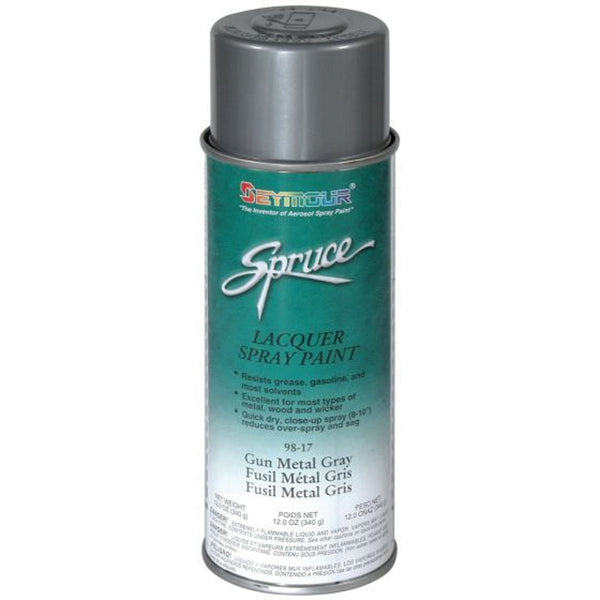 Seymour Spruce 98-17 Fast-Dry Metallic Spray Paint - Nickel, 16 oz Aerosol, 15 sq-ft Coverage