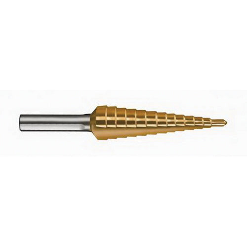 Tool Aid 15060 Multi-Step Drill Bit, 1/8 to 1/2 in Diameter, Titanium Coated, Double Ended