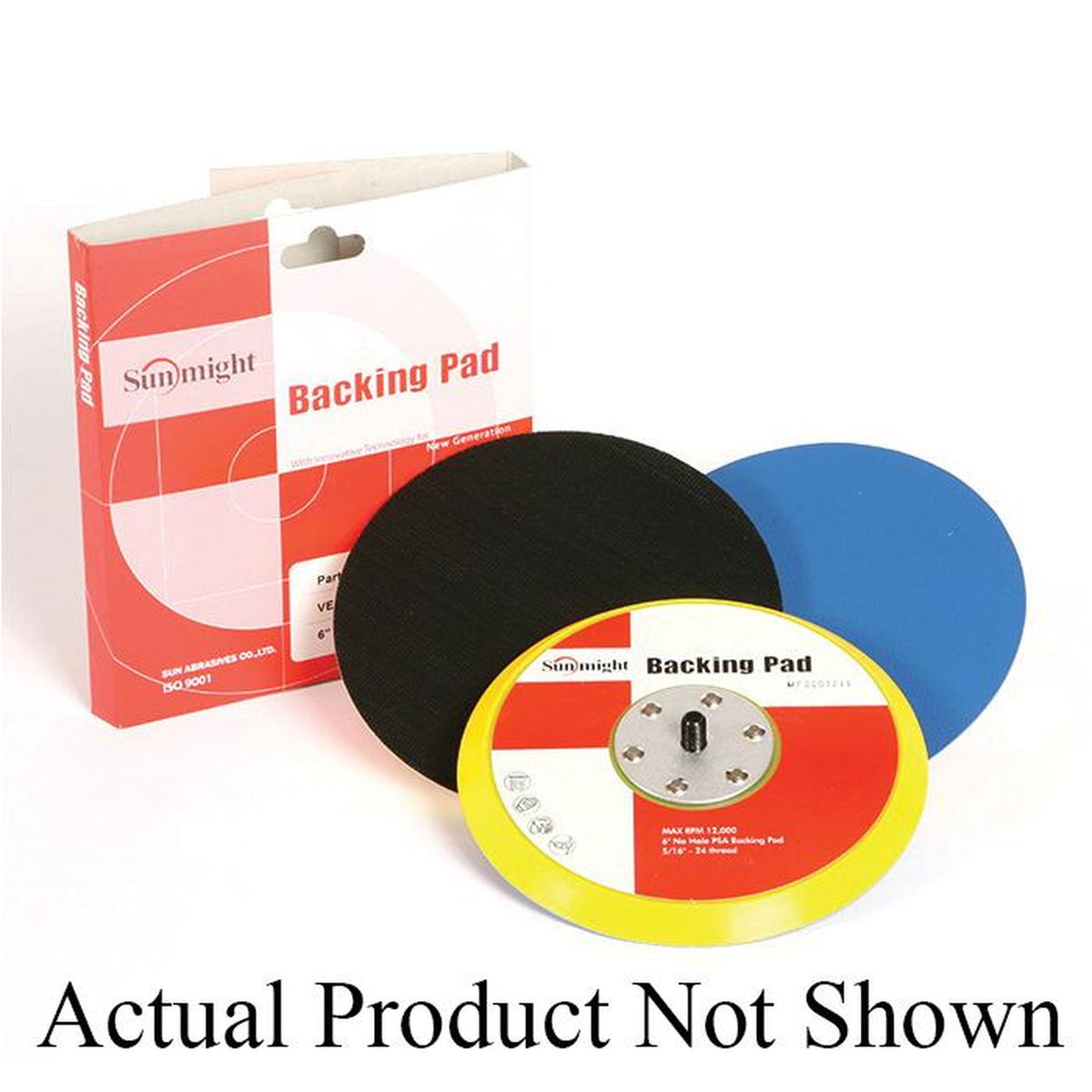 Sunmight 6" PSA Grip Disc Pad - Part 08200, Strong Backing for Long Life