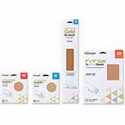 Sunmight 02310R 6" P180 Gold PSA Sandpaper Small Pack